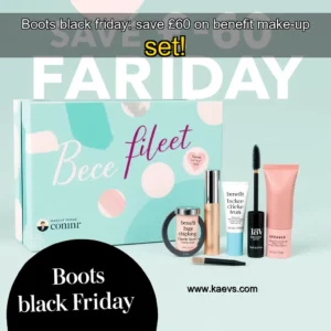 Artistic representation for Boots black friday: save £60 on benefit make-up set!