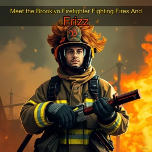 Artistic representation for Meet the Brooklyn Firefighter Fighting Fires And Frizz