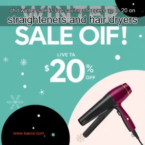 Artistic representation for ghd winter sale is live saving shoppers up to 20 on straighteners and hair dryers