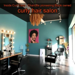 Artistic representation for Inside Curl Cave : Charlotte pioneering Black owned curly hair salon