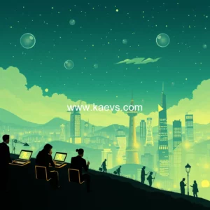 Artistic representation for Go digital, embrace sustainability: gadget-powered events of 2023. your task: 1.