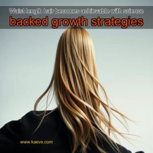 Artistic representation for Waist length hair becomes achievable with science backed growth strategies
