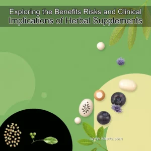 Artistic representation for Exploring the Benefits Risks and Clinical Implications of Herbal Supplements