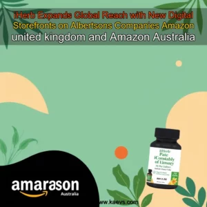 Artistic representation for iHerb Expands Global Reach with New Digital Storefronts on Albertsons Companies Amazon united kingdom and Amazon Australia