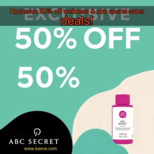 Artistic representation for Exclusive 50% off wellness & abc secret sales deals!