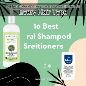 Artistic representation for 10 Best Natural Shampoos and Conditioners for Every Hair Type