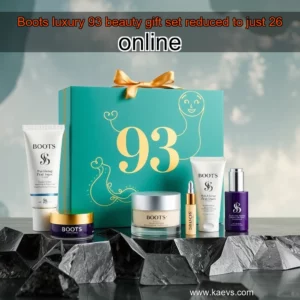 Artistic representation for Boots luxury 93 beauty gift set reduced to just 26 online