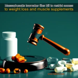 Artistic representation for Massachusetts lawmaker files bill to restrict access to weight loss and muscle supplements