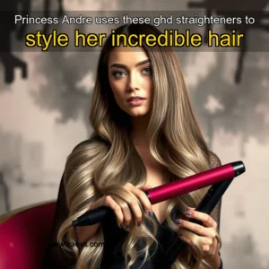 Artistic representation for Princess Andre uses these ghd straighteners to style her incredible hair