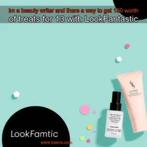 Artistic representation for Im a beauty writer and there a way to get 150 worth of treats for 13 with LookFantastic