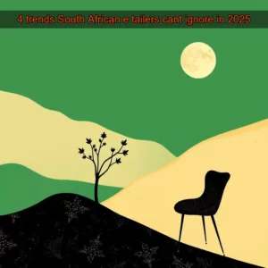 Artistic representation for 4 trends South African e tailers cant ignore in 2025