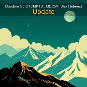Artistic representation for Mandom Co OTCMKTS : MDOMF Short Interest Update