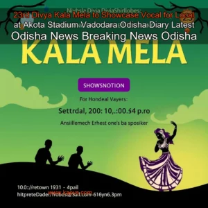 Artistic representation for 23rd Divya Kala Mela to Showcase Vocal for Local at Akota Stadium Vadodara Odisha Diary Latest Odisha News Breaking News Odisha