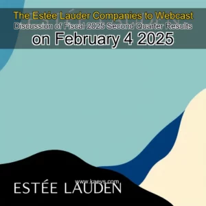 Artistic representation for The Estée Lauder Companies to Webcast Discussion of Fiscal 2025 Second Quarter Results on February 4 2025