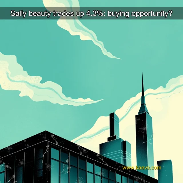 Artistic representation for Sally beauty trades up 4.3%: buying opportunity?