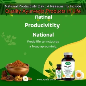 Artistic representation for National Productivity Day : 4 Reasons To Include Quality Ayurvedic Products In Life
