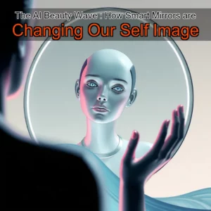 Artistic representation for The AI Beauty Wave : How Smart Mirrors are Changing Our Self Image