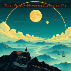 Artistic representation for Circana's record-breaking 2024 sales: $12.