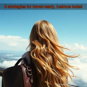 Artistic representation for 8 strategies for travel-ready, lustrous locks!