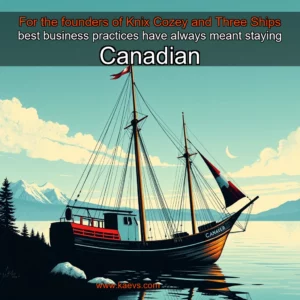 Artistic representation for For the founders of Knix Cozey and Three Ships best business practices have always meant staying Canadian