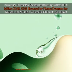 Artistic representation for Cosmetic Emulsifier Market to Grow by USD 694 6 Million 2025 2029 Boosted by Rising Demand for Natural and Organic Cosmetic Products AI Impact on Market Trends