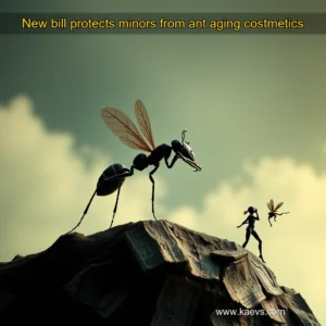 Artistic representation for New bill protects minors from ant aging costmetics