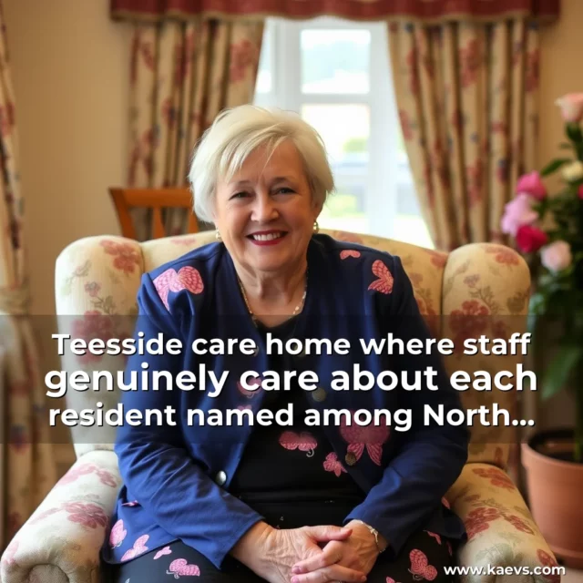 Artistic representation for Teesside care home where staff genuinely care about each resident named among North East best