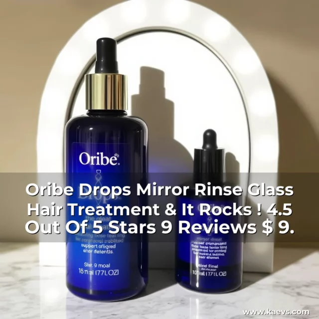 Artistic representation for Oribe Drops Mirror Rinse Glass Hair Treatment & It Rocks ! 4.5 Out Of 5 Stars 9 Reviews $ 9.