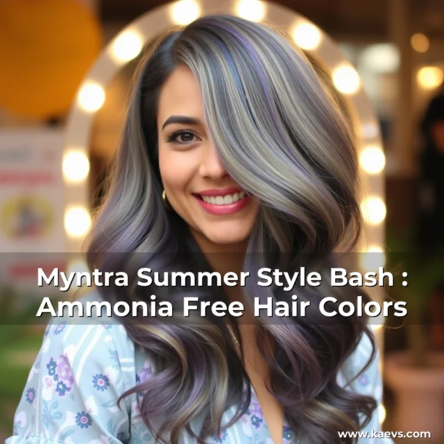 Artistic representation for Myntra Summer Style Bash : Ammonia Free Hair Colors