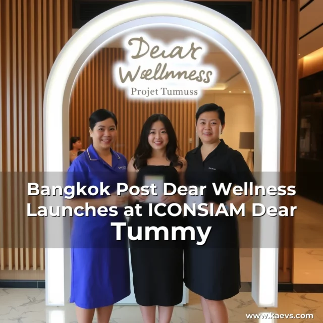 Artistic representation for Bangkok Post Dear Wellness Launches at ICONSIAM Dear Tummy