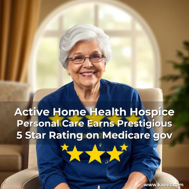 Artistic representation for Active Home Health Hospice Personal Care Earns Prestigious 5 Star Rating on Medicare gov