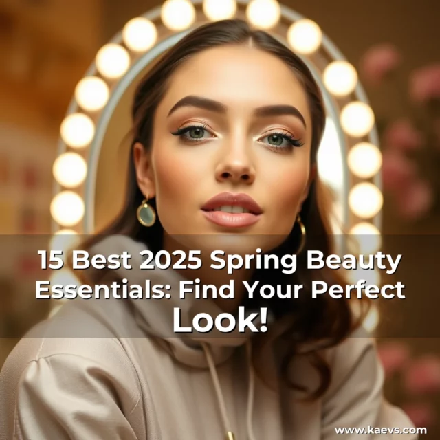 Artistic representation for 15 Best 2025 Spring Beauty Essentials: Find Your Perfect Look!