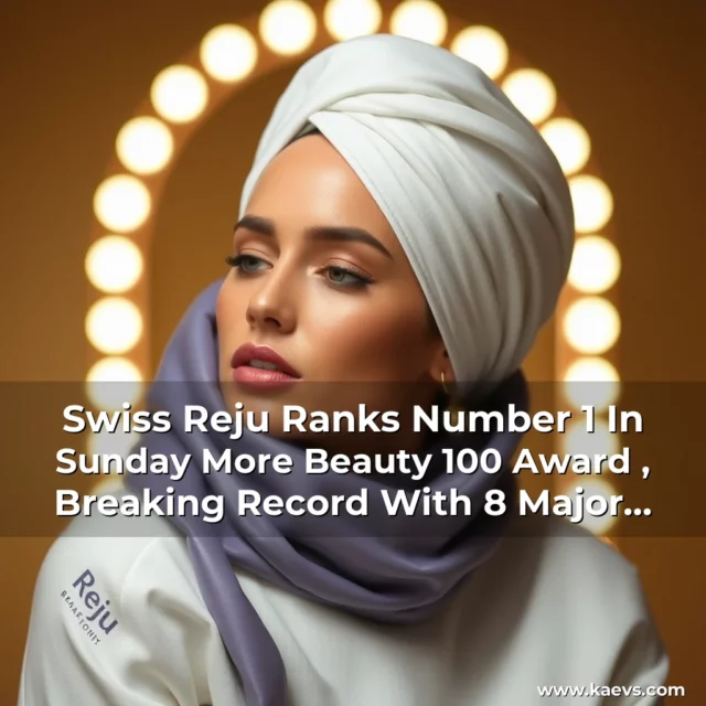Artistic representation for Swiss Reju Ranks Number 1 In Sunday More Beauty 100 Award , Breaking Record With 8 Major Wins!