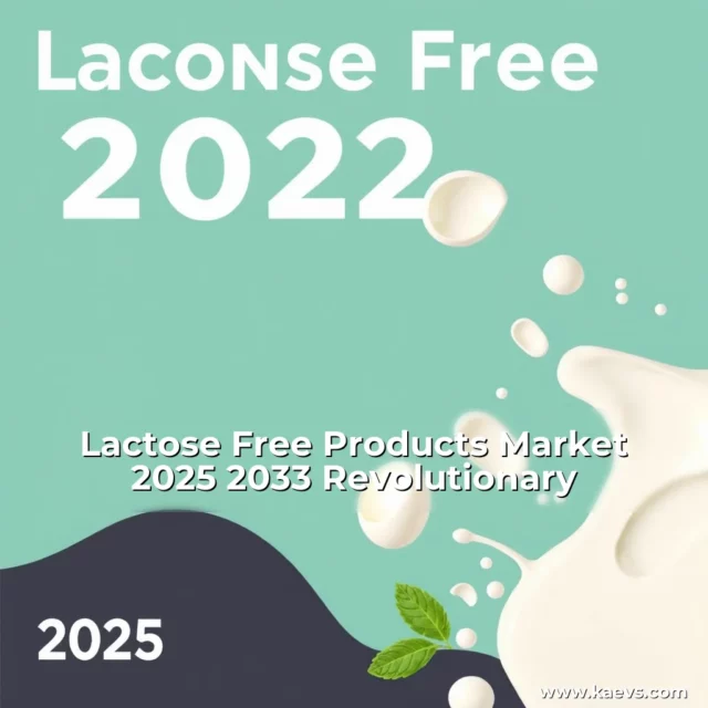 Artistic representation for Lactose Free Products Market 2025 2033 Revolutionary