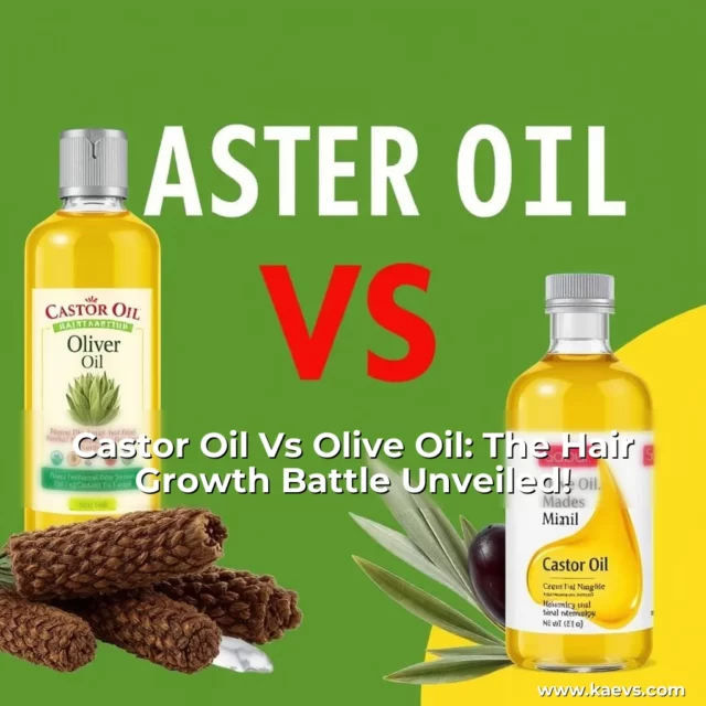 Artistic representation for Castor Oil Vs Olive Oil: The Hair Growth Battle Unveiled!