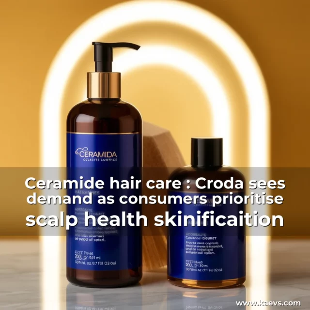 Artistic representation for Ceramide hair care : Croda sees demand as consumers prioritise scalp health skinificaition