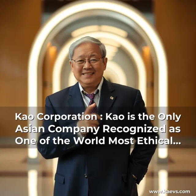 Artistic representation for Kao Corporation : Kao is the Only Asian Company Recognized as One of the World Most Ethical Companies for 19th Consecutive Year