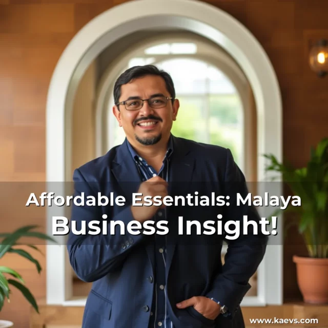 Artistic representation for Affordable Essentials: Malaya Business Insight!