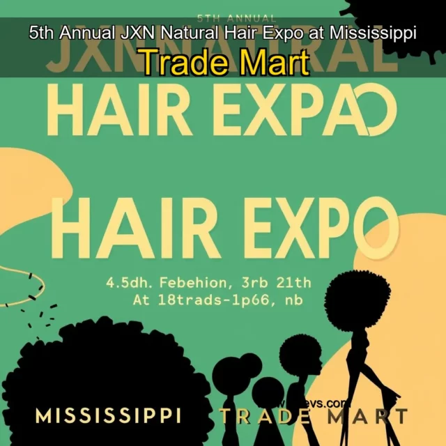 Artistic representation for 5th Annual JXN Natural Hair Expo at Mississippi Trade Mart