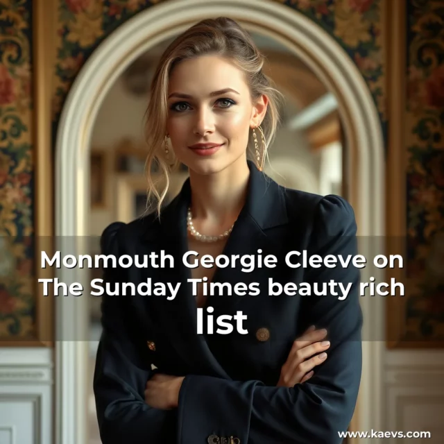 Artistic representation for Monmouth Georgie Cleeve on The Sunday Times beauty rich list
