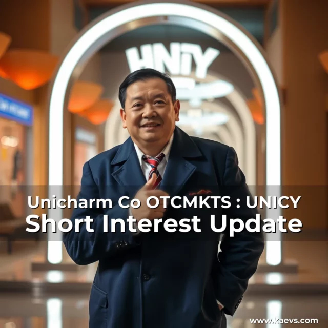 Artistic representation for Unicharm Co OTCMKTS : UNICY Short Interest Update