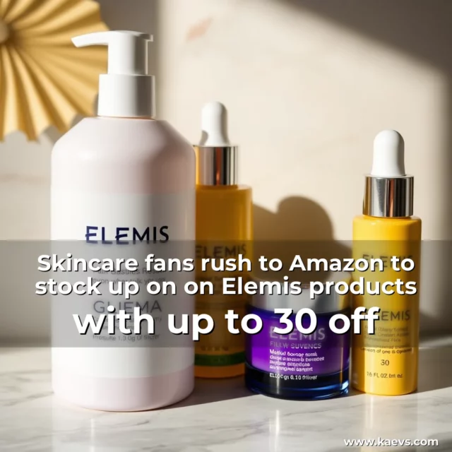 Artistic representation for Skincare fans rush to Amazon to stock up on on Elemis products with up to 30 off