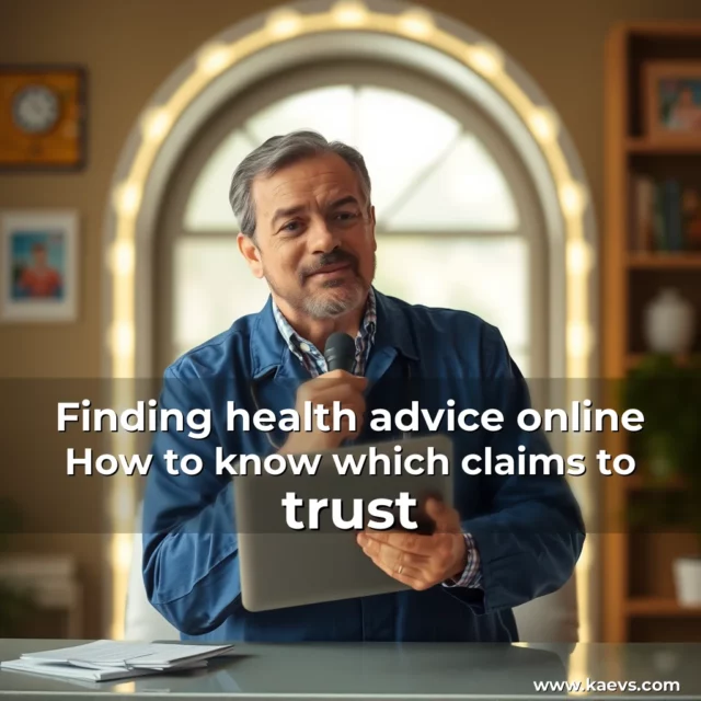 Artistic representation for Finding health advice online How to know which claims to trust