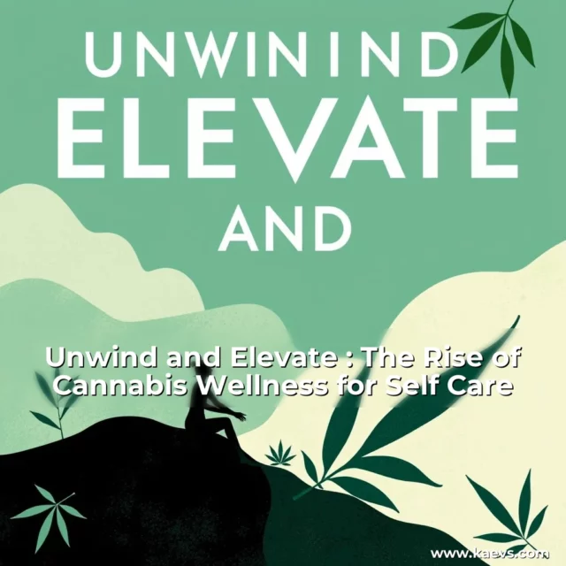 Artistic representation for Unwind and Elevate : The Rise of Cannabis Wellness for Self Care