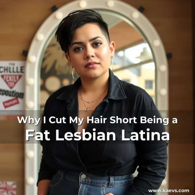 Artistic representation for Why I Cut My Hair Short Being a Fat Lesbian Latina