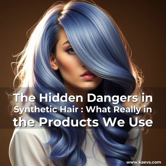 Artistic representation for The Hidden Dangers in Synthetic Hair : What Really in the Products We Use