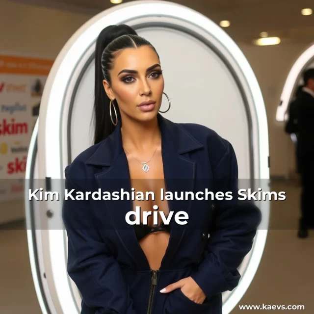 Artistic representation for Kim Kardashian launches Skims drive