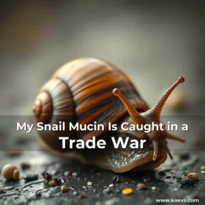 Artistic representation for My Snail Mucin Is Caught in a Trade War
